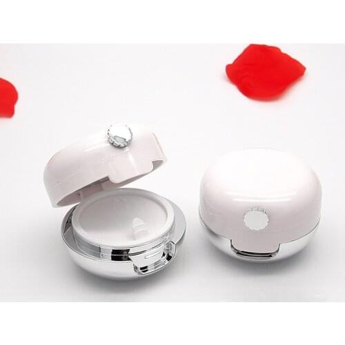 12ml White Empty Lip Rouge Refillable Container,Beauty Cosmetic Lipstick Tube Lip Balm Sub Pot,Eyeshadow Powder/Blusher Case