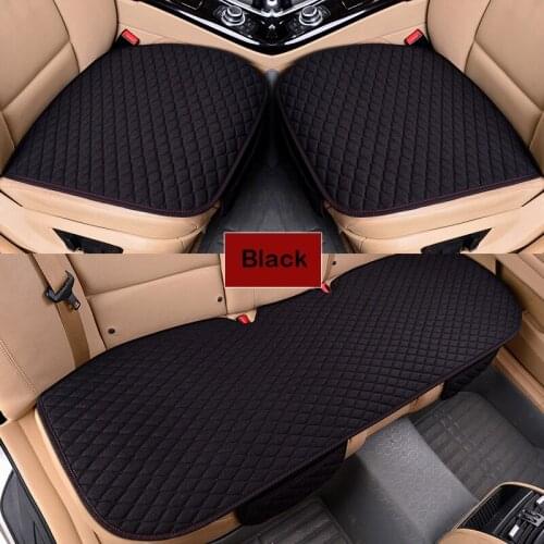 Linen Fabric Car Seat Cover four Seasons universal Front Rear Flax Cushion Breathable car accessories for 99% car