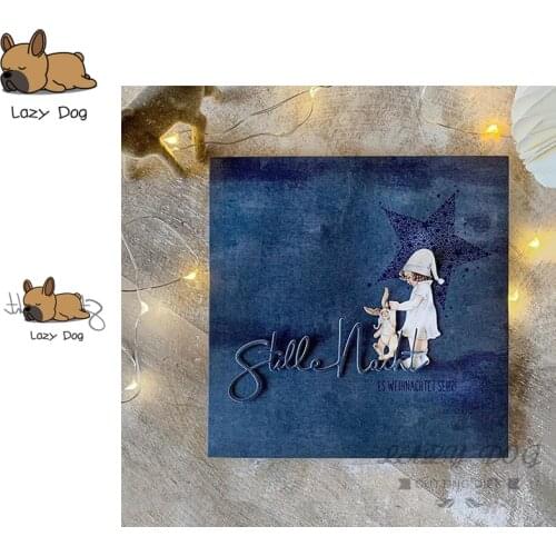 Stille Nacht German Silent Night Metal Cutting Dies Scrapbooking Stencil Craft Embossing Die Cuts Card Making New Dies For 2019