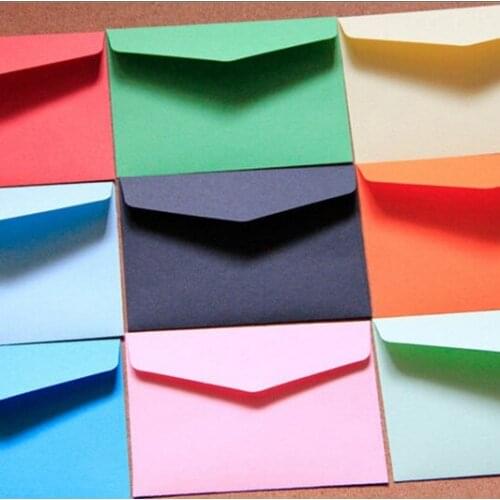 1pc /lot Candy color mini envelopes DIY Multifunction Craft Paper Envelope For Letter Paper Postcards School Material
