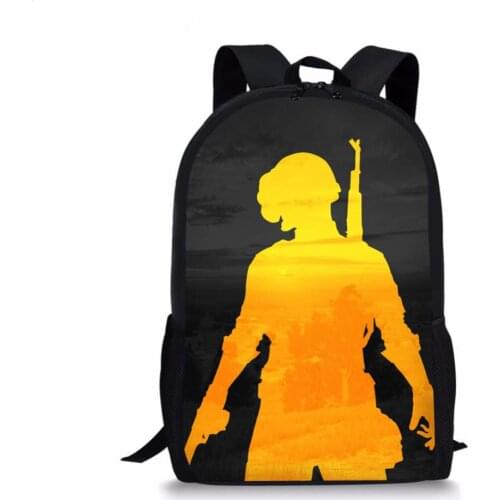 Fashion PUBG Theme Men Backpack Women School Supplies Satchel Casual Book Bag for Kids Boy Girls Mochila Infantil