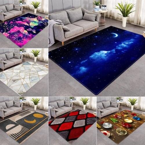 Soft Flannel Morocco Carpets For Living Room Bedroom Area Rugs Modern Geometric 3D Non-Slip Mat Printing Floor Big Play Rug Kids
