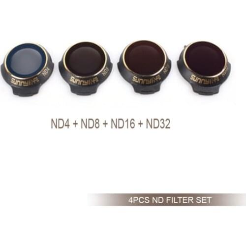 New Upgraded 4 Pieces Snap on ND 4/8/16/32 Neutral Density Filters Set Camera Lens Filter Kit for DJI MAVIC PRO/ PLATINUM/ WHITE