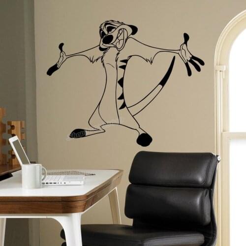 Lion Wall Decal Cartoon animal lion Vinyl Wall Sticker Cartoons Home Interior Kids Children Room Decor Removable Stickers B497