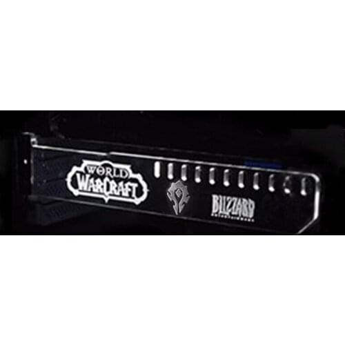 Newest White G8 Extended Version For WOW (Tribe) LED Luminous Computer Main Box Graphics Cards Support Frame Display Card HIS