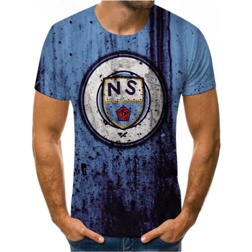 Fashion new 3D printing summer hot-selling short-sleeved round neck mens and womens same sports T-shirt