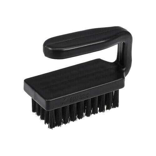Plastic Handle ESD Anti Static Conductive Brush U Shape 5 rows 50 Holes Black