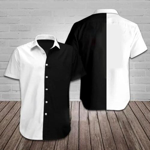 Oversize Casual shirt Hawaiian short sleeve T Shirt Plus Size Casual Cotton Logo Customized Standard US Size Dropshipping