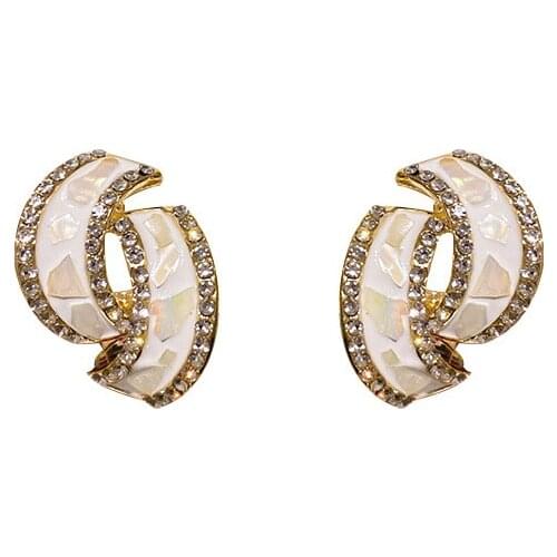 RZ131 925 Silver Needle Simple Diamond Earrings Earrings Personality Geometric Earrings Temperament Design Earrings Women