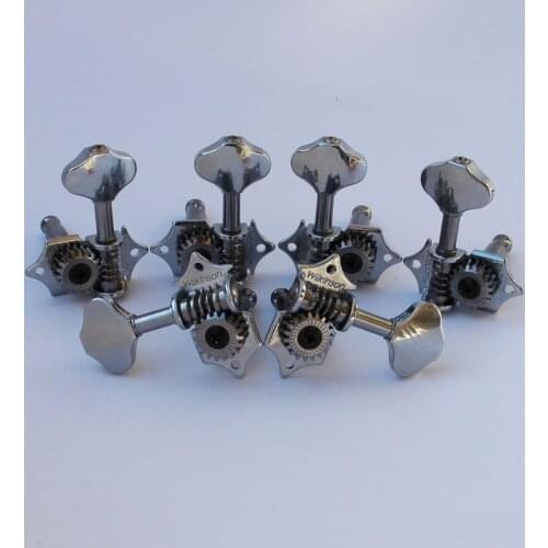WJ-28N Vintage Chrome Open Gear Butterbean Guitar Tuners Machine Head Guitar Parts 19:1 Gear Ratio