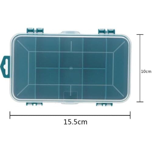 13 Grid Tool Box Double-Side Plastic Tool Box Screw Jewelry Component Storage Tool Multifunction Tool Case For Small Components