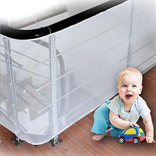 Baby Kids Safety Net Thickened Fence Mesh Home Balcony Stairs Rail Protection Safety Net Domestic Stair Safety Easy to Install