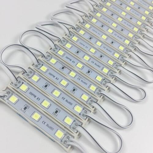 1000pcs/lot Cool white led module 5054 SMD LED Advertising light module for Signage Billboard DC12V Input Waterproof