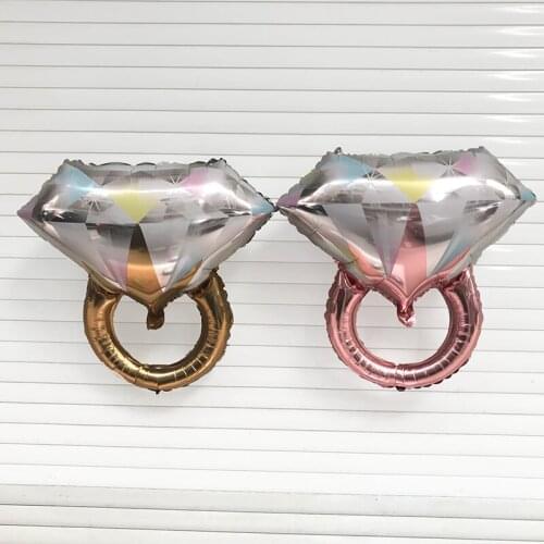 20PC 61*68cm Diamond ring balloon Foil air Balloons happy wedding Valentines Day birthday party decorations adult Supplies