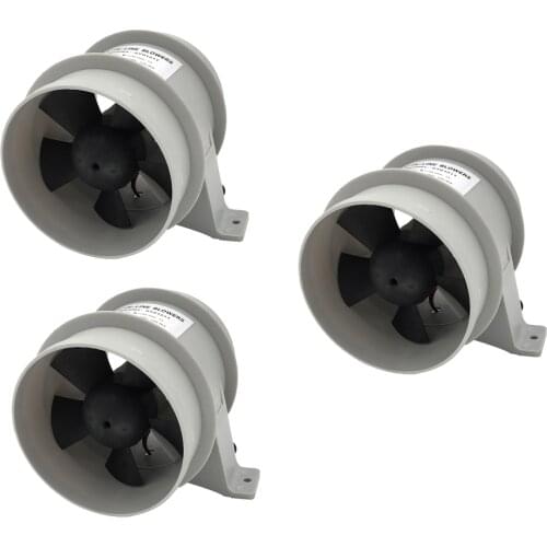 3pcs In Line Bilge Quiet Fan 12 Volt 4inch Dia. Hose Suit Boat Marine