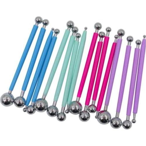 4pcs/set Stainless Steel Ball Cake Flower Model DIY Baking Mould Fondant Sugar Flower Decor Model Cake Tools#870