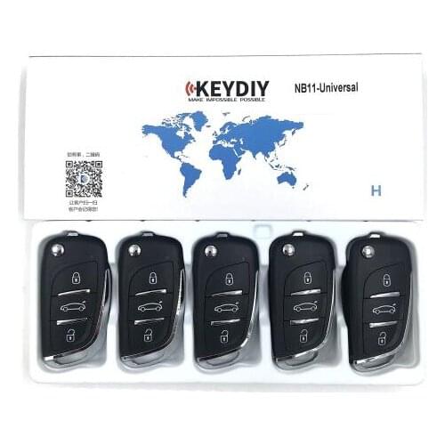5pcs KEYDIY KD900 NB Series Remote Control KD NB11-3 Key for KD900+ Key Programmer URG200 Machine