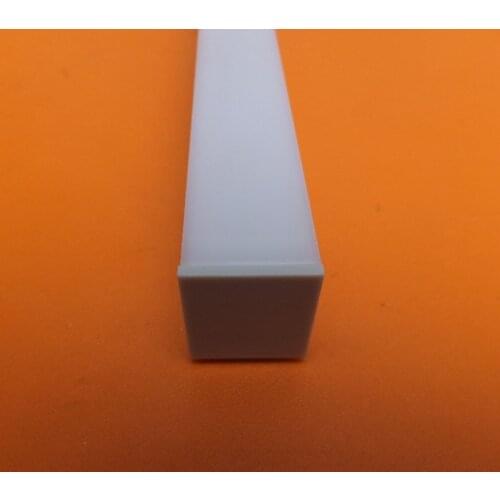 Free Shipping shape 1m to 3m extra shallow waterproof surface mounted aluminum led profile with curved cover 2m/pcs 100m/lot