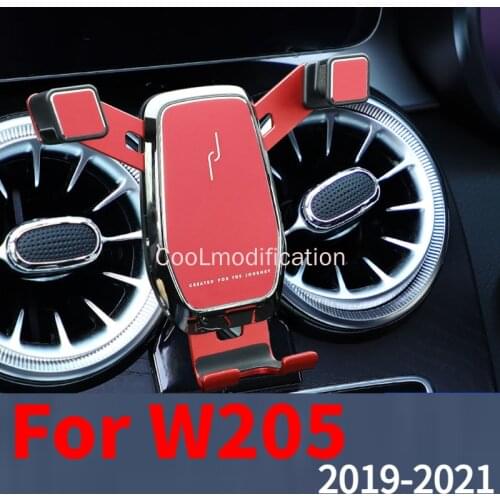 Car phone holder for Mercedes-Benz W205 C205 S205 coupe amg air vent Mobile phone stand c-class Mobile phone holder Accessories