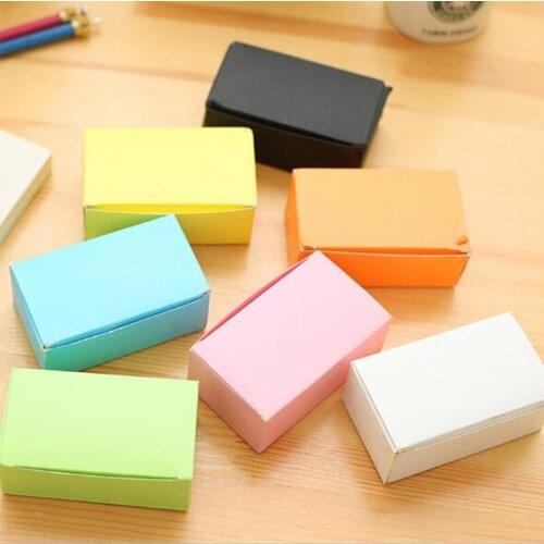 90pcs/box Candy Colors Graffiti Card DIY Blank Pocket Message Cards English Words Study Card Memo Note School Stationery