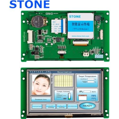 STONE 5.0" Smart TFT LCD With RS232/RS485/TTL Interface