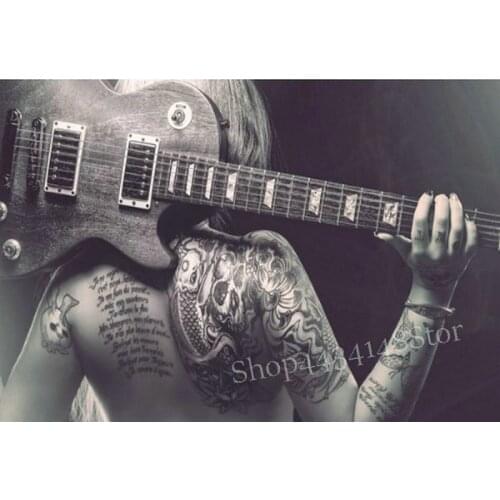 ArtBack 5d diy diamond painting music guitar dancer full icon square / round rhinestone diamond mosaic embroidery icon