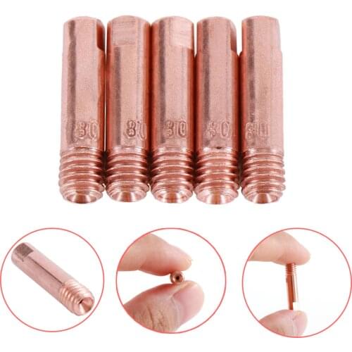 15AK Contact Tip 5pcs MIG/MAG Welding Torch Gun Consumables 0.6mm Available M6x25mm for the MIG Welding