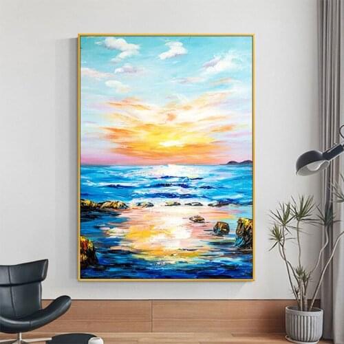 Настенные картины пейзажи KOWELL China At AliExpress