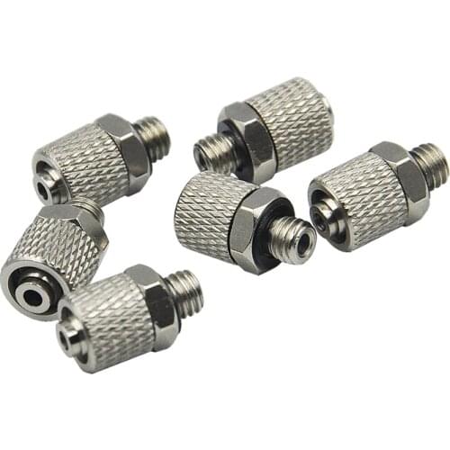 M5 6mm Connector Hydraulic System For Oil Pump and Tank RC Excavator 1/14 Trailer Car Parts