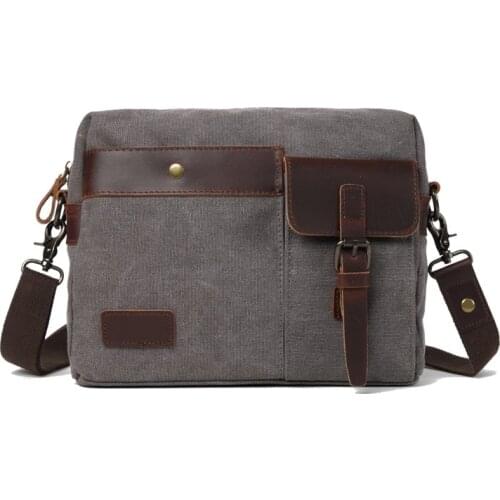 M408 New Retro Multifunction Men Bag Waterproof Shoulder Bag Canvas Satchels Men Unisex Messenger Bag Student Bag Postman Bag