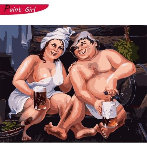 Relax Life Paintings By Numbers Kit Frameless Oil Painting By Numbers 40x50cm 24 Colors Acrylic Paint Diff:3 Stars VA-0887