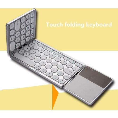 New Touch Mouse Fold Keyboard Portable Notebook Phone Bluetooth Mouse Keyboard Foldable Wireless With Touchpad