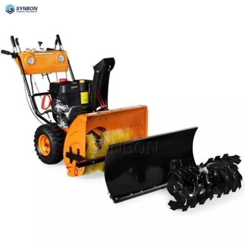 SYNBON New Mini Snow Thrower Blower Sweeper Removal Machine Hand push Three In One Snow Blower