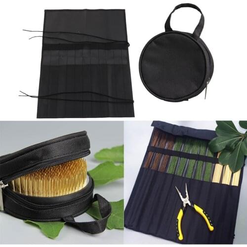 Professional Ikebana Florist Tool Kits Bag Cutting Tool Tape & Kenzan Bag