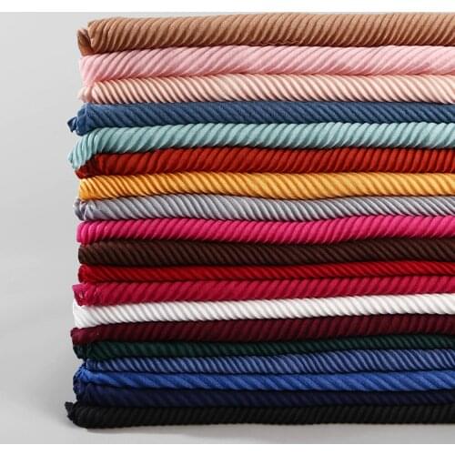 90*180cm Muslim women rippled hijab Scarf Ladies Shawls and Wraps Female Foulard Hijab Stoles islamic soft cotton headscarf