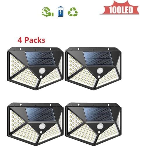 LED Solar Light outdoor lighting of garden security lamp spotlights waterproof Street wall Light solar panels with Motion Sensor
