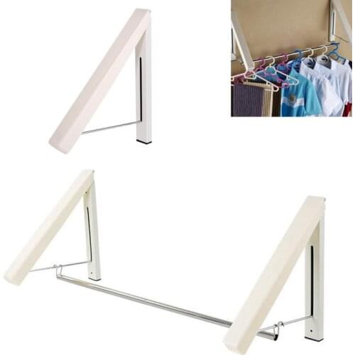Telescopic Concealed Clothes Rack Drying Rack Folding Adjustable Drying Rack Clothes Outdoor Pole Airer Balcony
