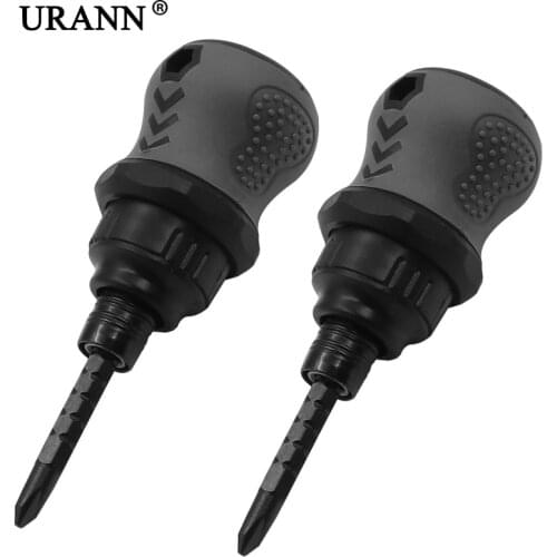 URANN 1Pcs Ratchet Wrench Screwdriver Multi Mobile Phone Repair Tools Telescopic Dual Purpose Phillips Adjustable Screwdriver