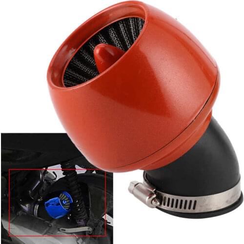 Motorcycle Intake Filter Washable Reusable Air Cleaner Universal for 1.1-1.9in Inner Diameter Pipe Universal Air Filter