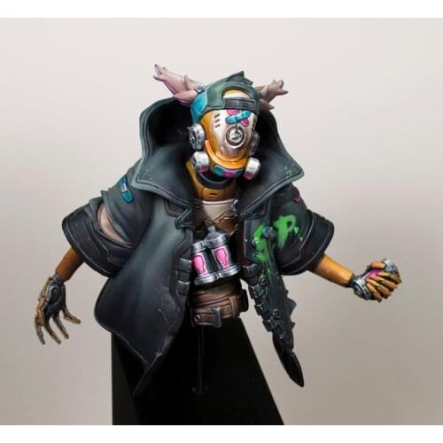 1/10 ancient warrior man bust Resin figure Model kits Miniature gk Unassembly Unpainted