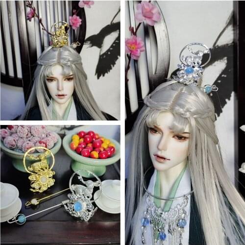 1/3 Scale BJD Ancient Costume Wig Head Accessories Headwear Hairpin Hair Crown For BJD/SD SD13 Girl or Uncle Doll B0300