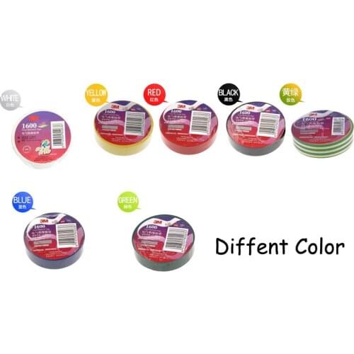 1PC 18mm*20mm*0.15mm 600V Vinyl Electrical Tape 1600# Leaded PVC Rubber Adhesive Electrical Insulation Tape