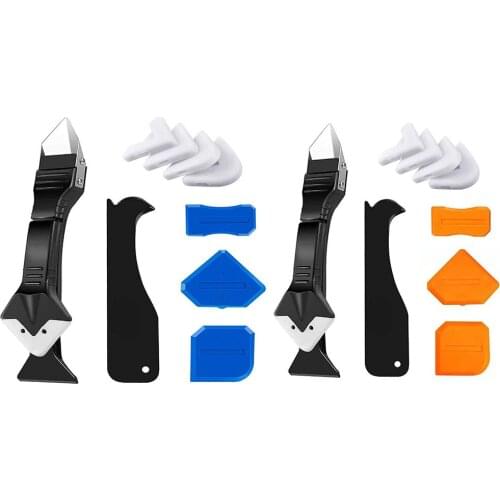 10pcs Joint Filler Smoothing Spatula Sealant Remover Caulk Finisher Scraper Grout Kit Glass Rubber Cleaning Squeegee Decoration