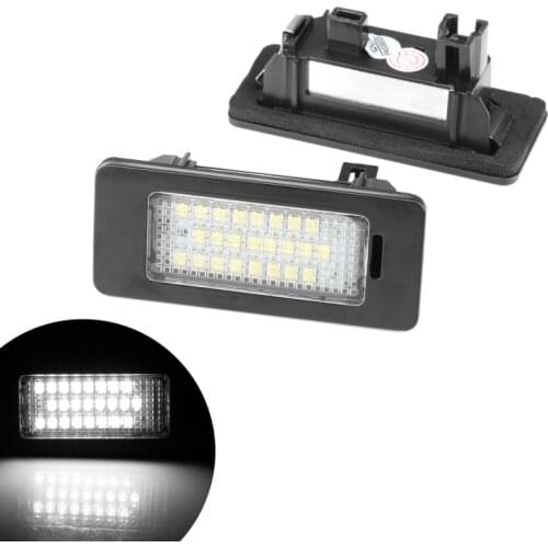 2Pcs LED License Plate Light For VW Golf VI Jetta Passat Variant Touran Sharan Touareg Super Bright Tail Lamp Car License Light