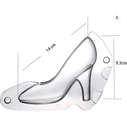 3D Chocolate Mold High Heel Shoes Sugar Paste Molds Tools For Baking Cake Decorating B9G4