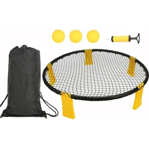 Mini Beach Volleyball Game Set Outdoor Team Sports Lawn Fitness Equipment With 3 Balls Volleyball Net 4PCS