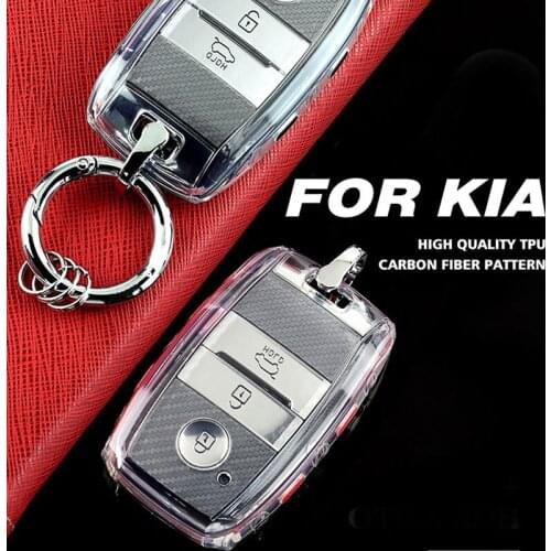 Soft TPU Car Key Cover Case For KIA Rio Rio5 Sportage Ceed Cerato K3 KX3 K4 K5 Cerato Sorento Optima Cerato Picanto 3 Buttons
