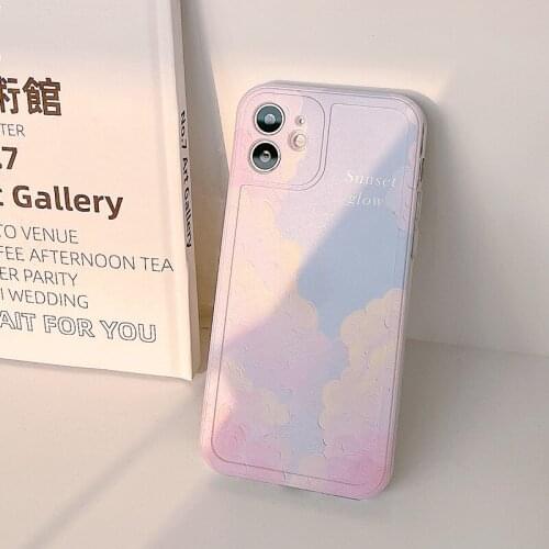 Phone case mobile shell for iphone11 XR XS 7/8/SE 2020 11pro Xs 7p/8plus X/Xs 12 12pro/max 12mini ins Gradient blooming