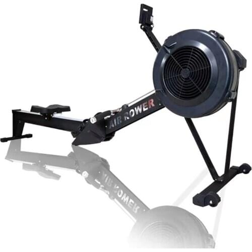 Bold And Enlarged Double-Bearing Rowing Machine Gym Commercial Fitness Equipment Foldable Wind Adjustable Rowing Machine