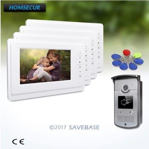 HOMSECUR 7inch Wired Video Door Entry Phone Call System with Mute Mode for Home Security
